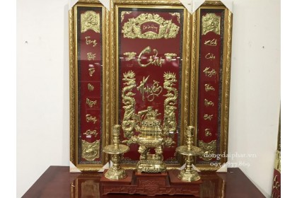 Tranh cửu huyền thất tổ cho bàn thờ 1,3m