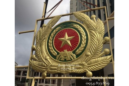 Nhận thi công lắp đặt công an hiệu bằng đồng