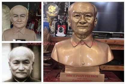 Đúc tượng đồng cụ Phạm văn Bạch